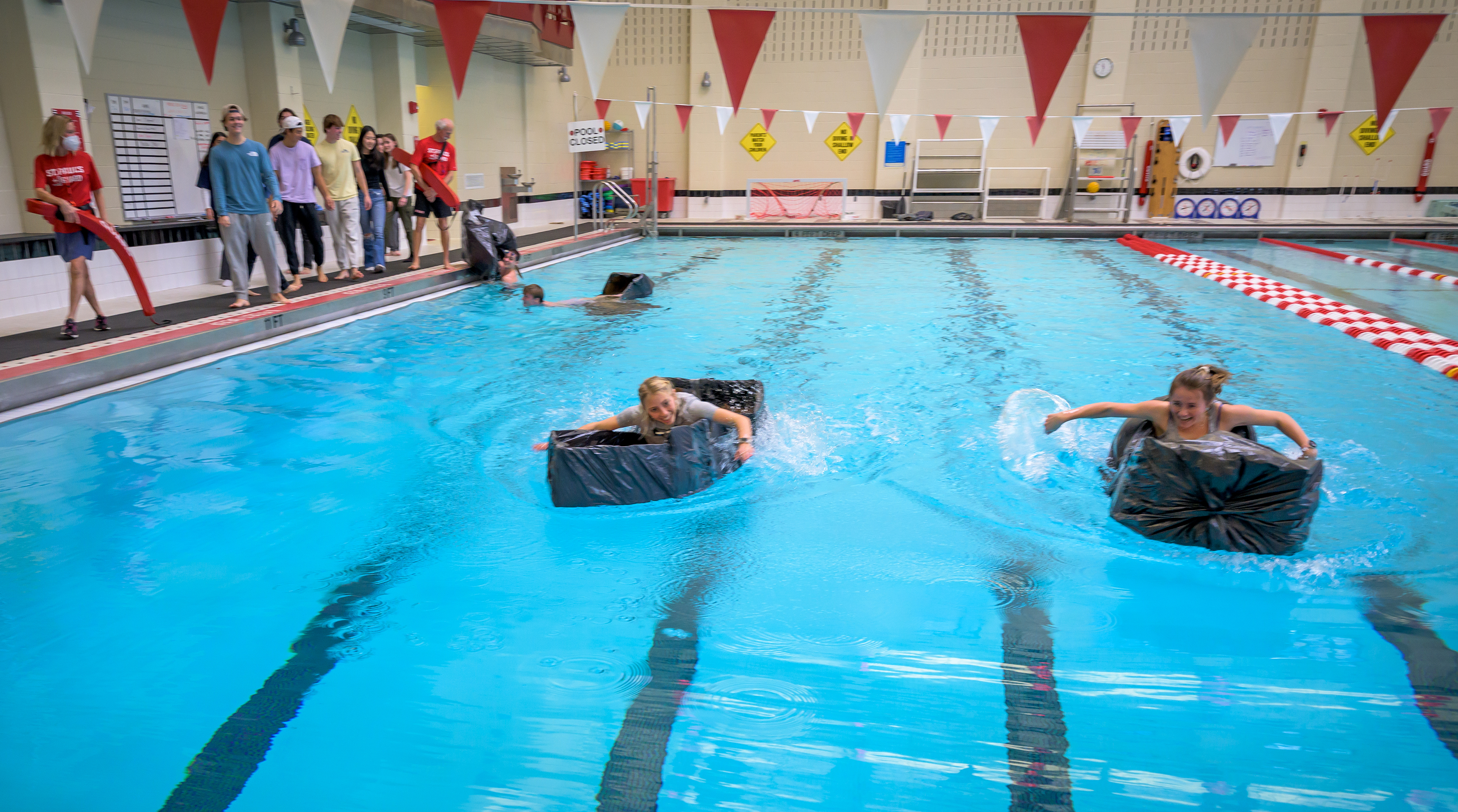 Cardboard boat race