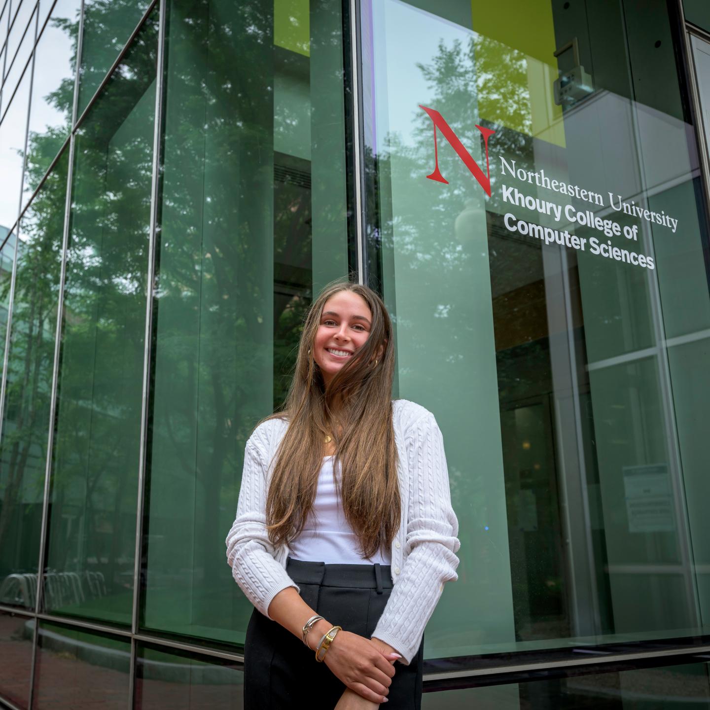 Carly Bigelow at Khoury College for her ASEP externship