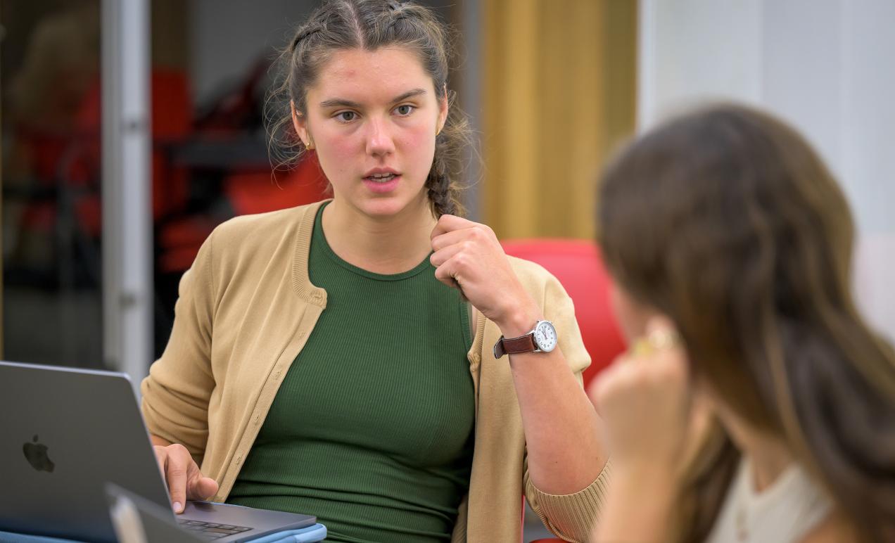 Anna Zoltowski in class