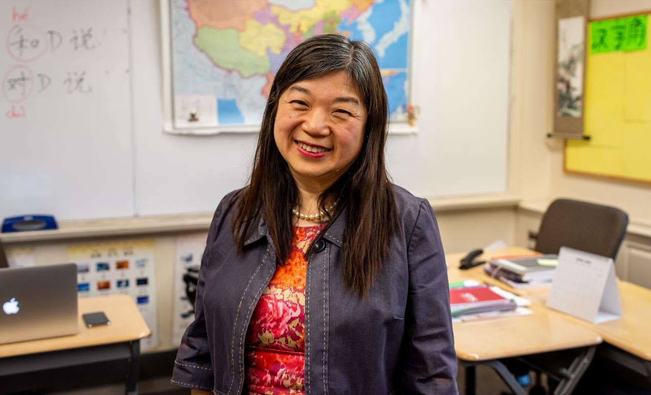 Jenny Li in classroom