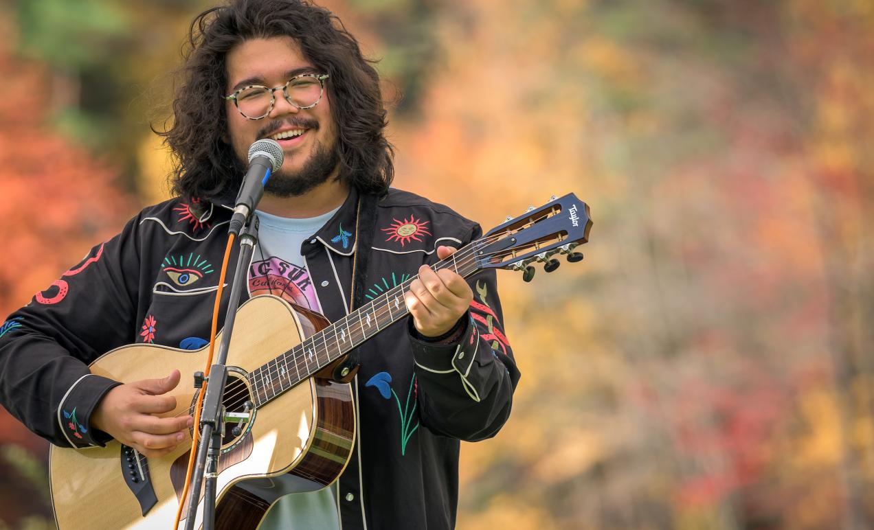 Chance Emerson '18 performs at SPS Eco-Fest 2022.