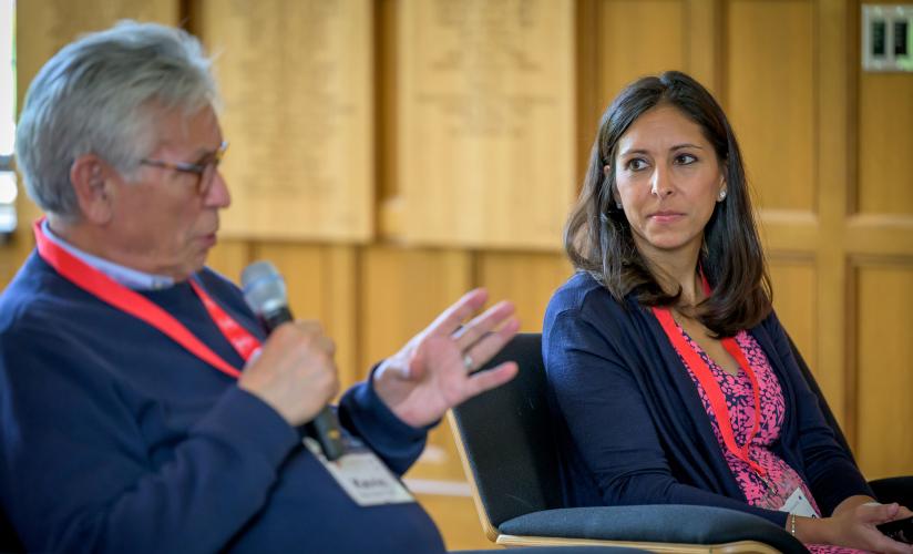 Gover and Hafferjee at service alumni panel event