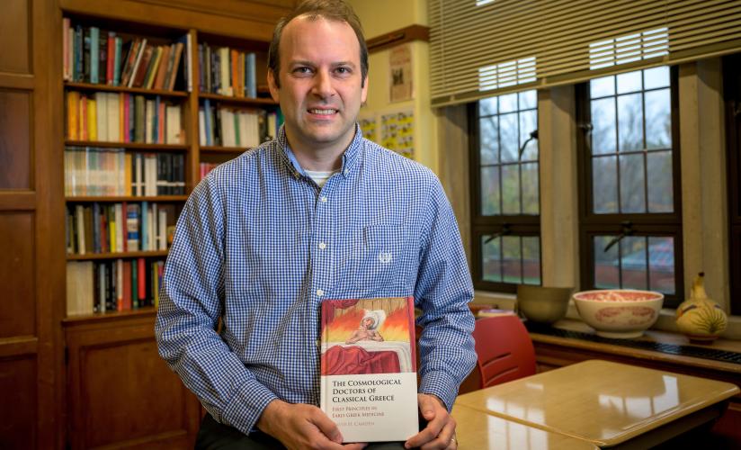 David Camden with his 2023 published book.