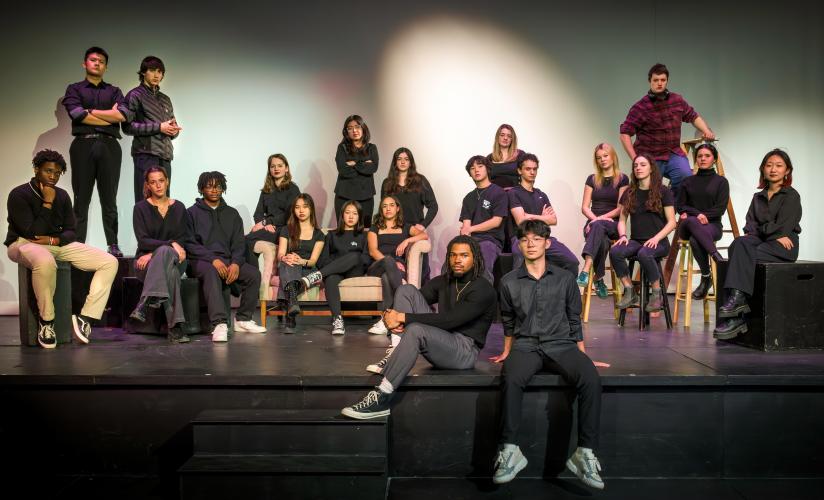 Student group for Winter Term One-Act Plays 2024