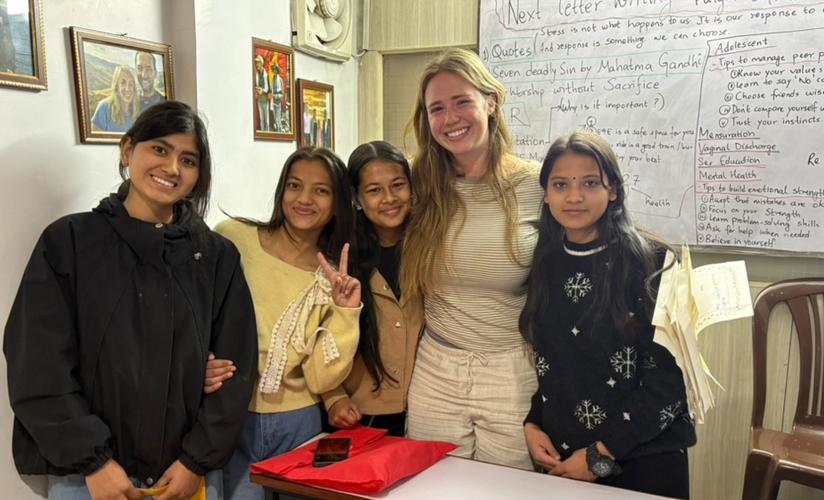 Coley Cassidy ’24 is volunteering in Nepal with the Little Sisters Fund, co-founded by Trevor Patzer ’92 