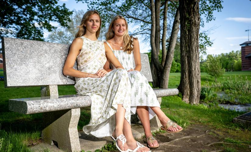 Aedyn Kourakos '26 and Elle Ruminski '26.