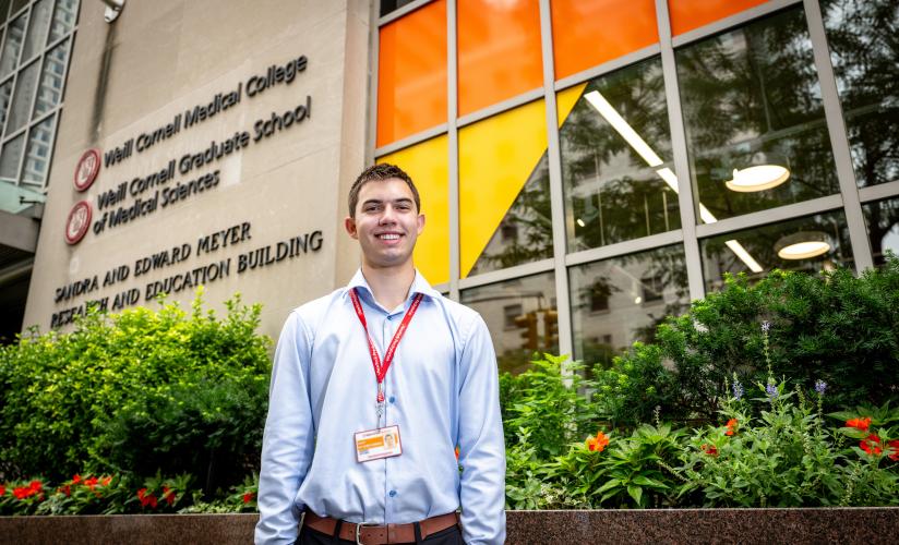 Hugo de Saint-Aignan '27 at his ASEP externship.