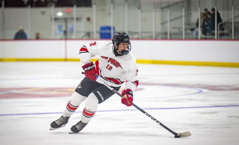 James Buchan on the ice at SPS