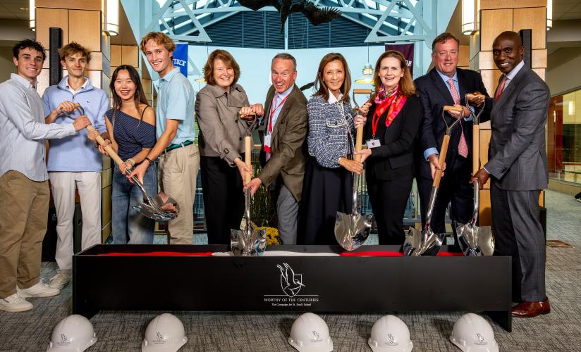Squash groundbreaking ceremony