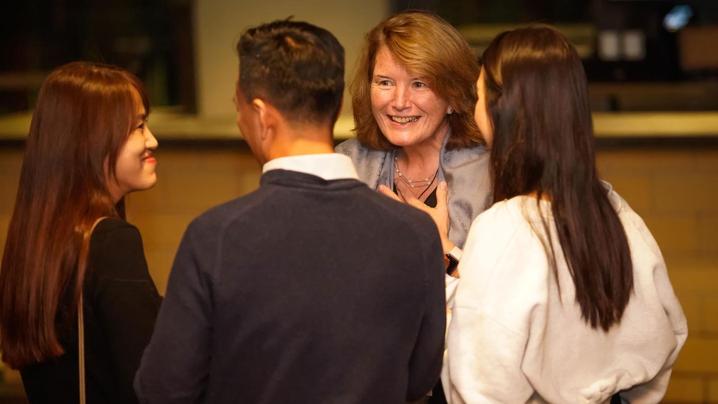 Rector Giles at Boston Alumni/Parent Reception 2022