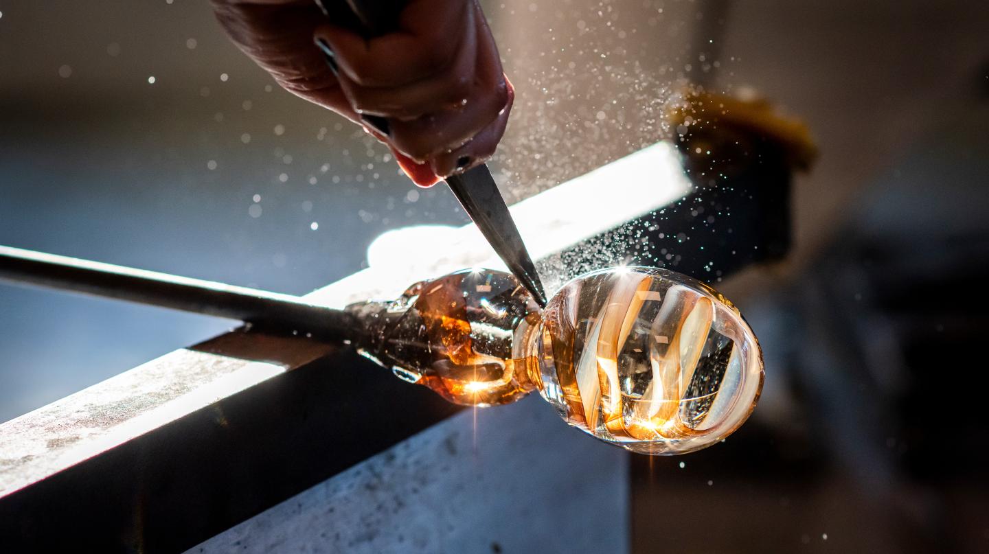 Hot glass