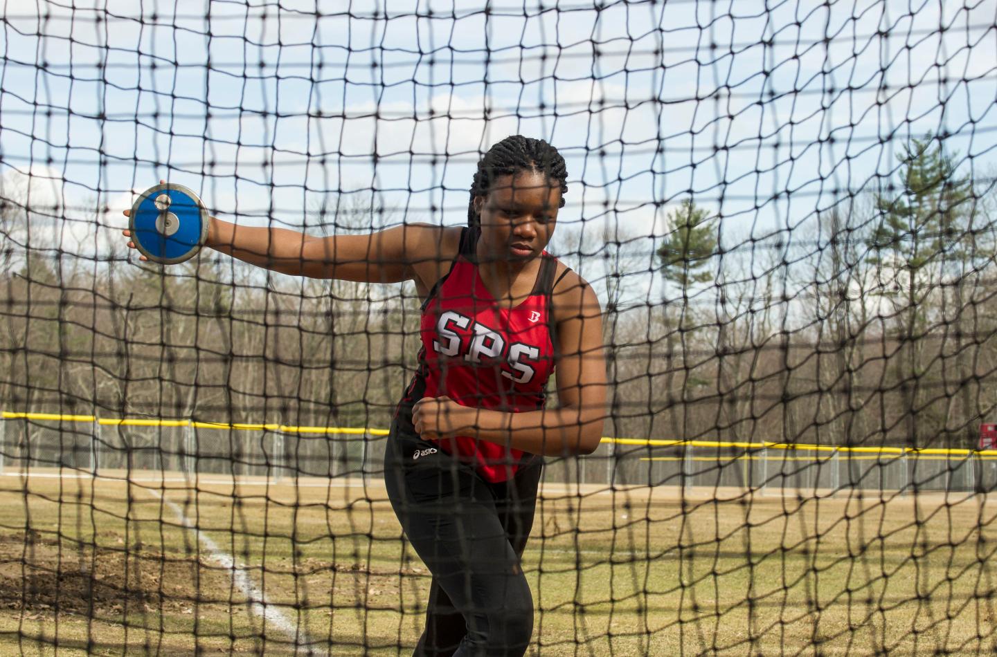 Blessing Ajayi competing in Track