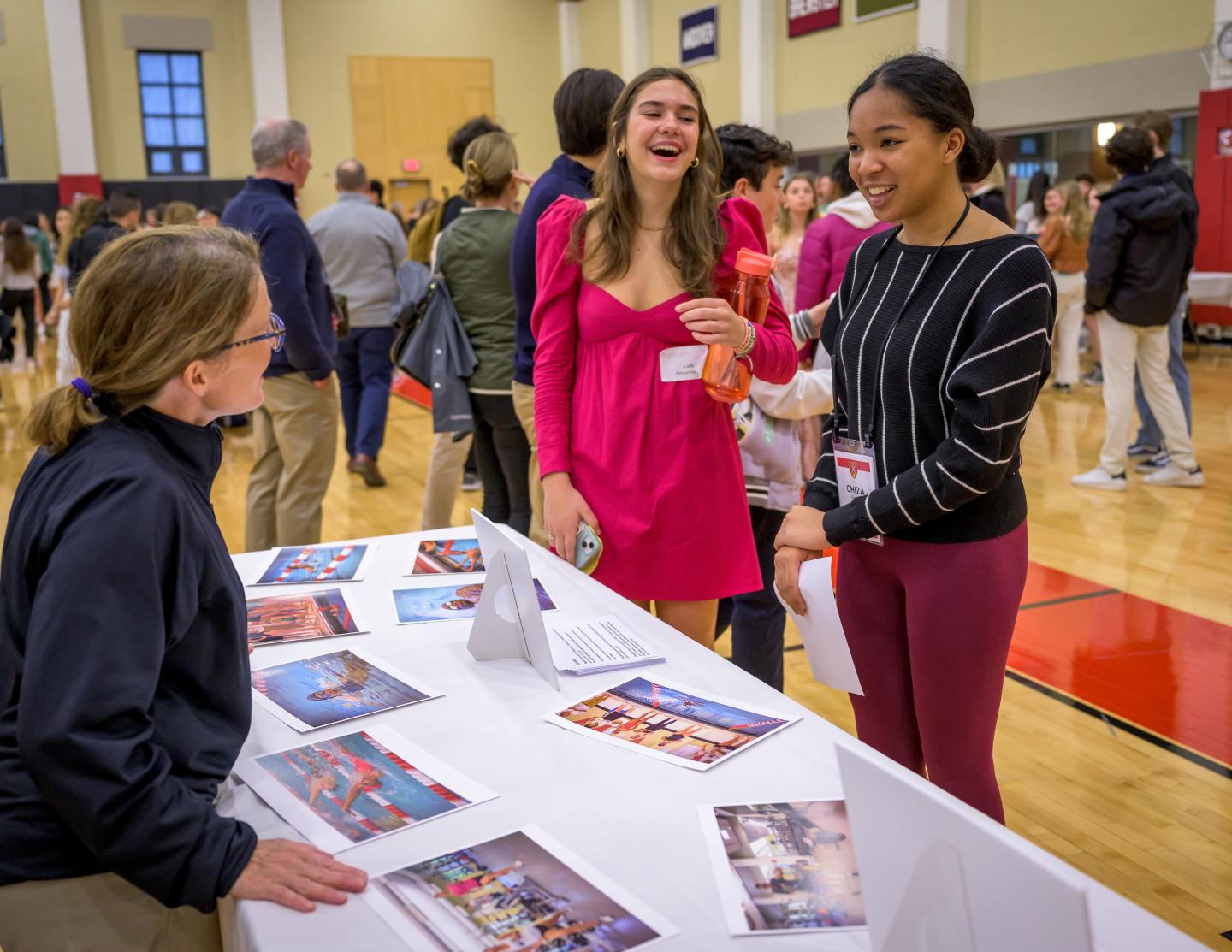 Newly addmitted St. Paul's students started their day with an activities fair in the Athletic and Fitness Center.