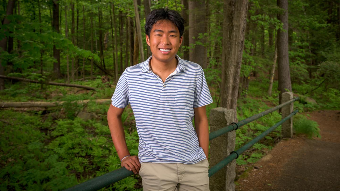 William Mao on the trails at SPS
