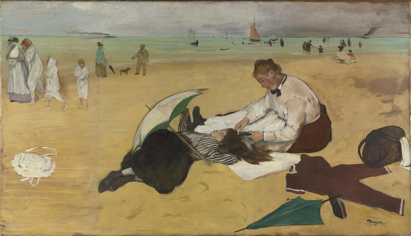 Degas Painting Beach Scene