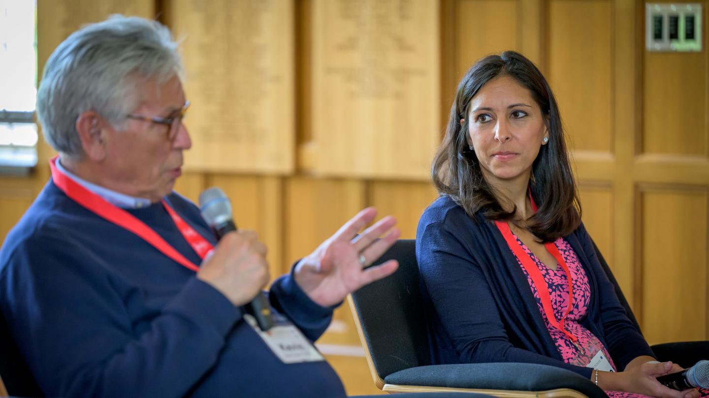 Gover and Hafferjee at service alumni panel event