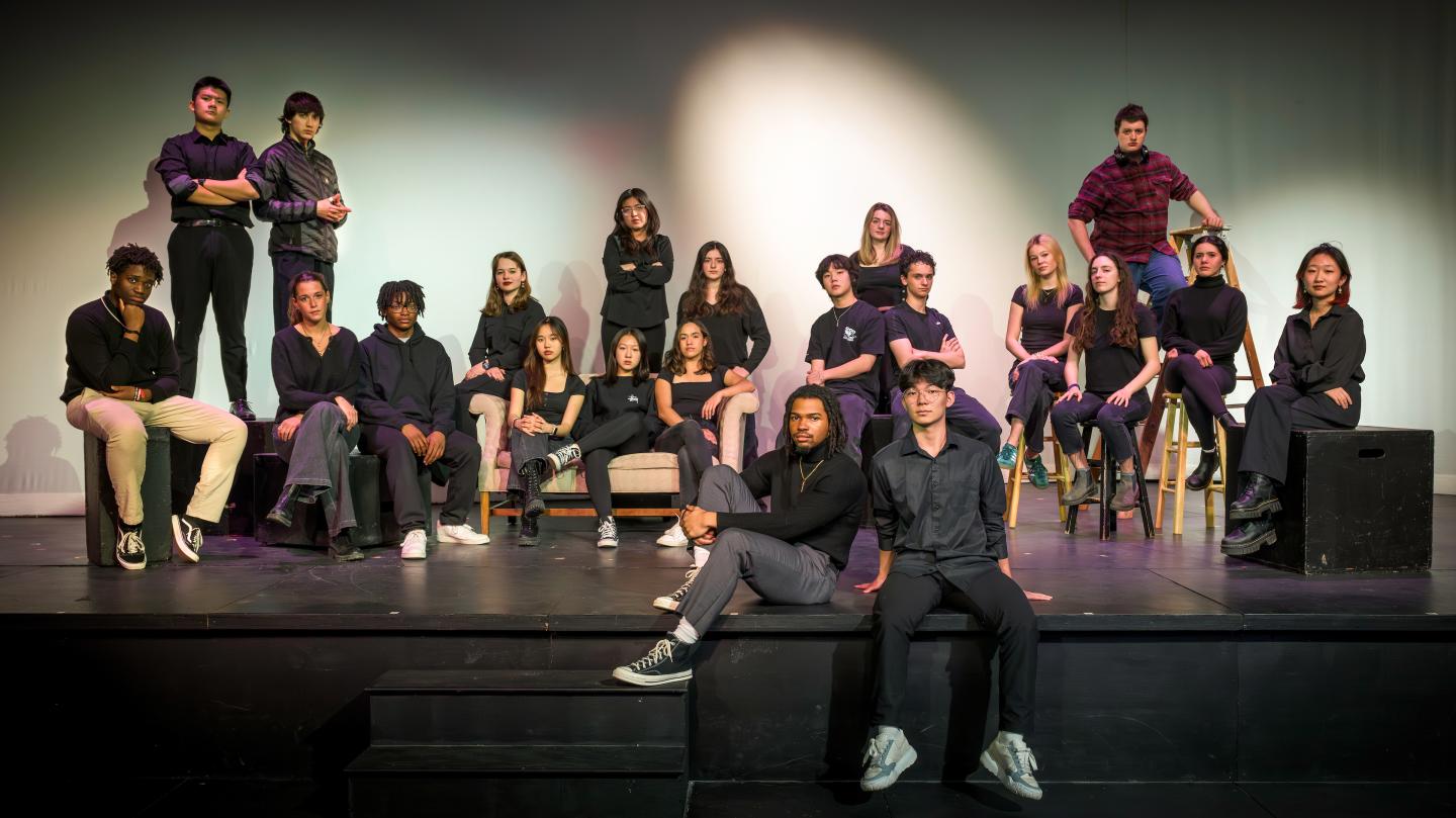 Student group for Winter Term One-Act Plays 2024