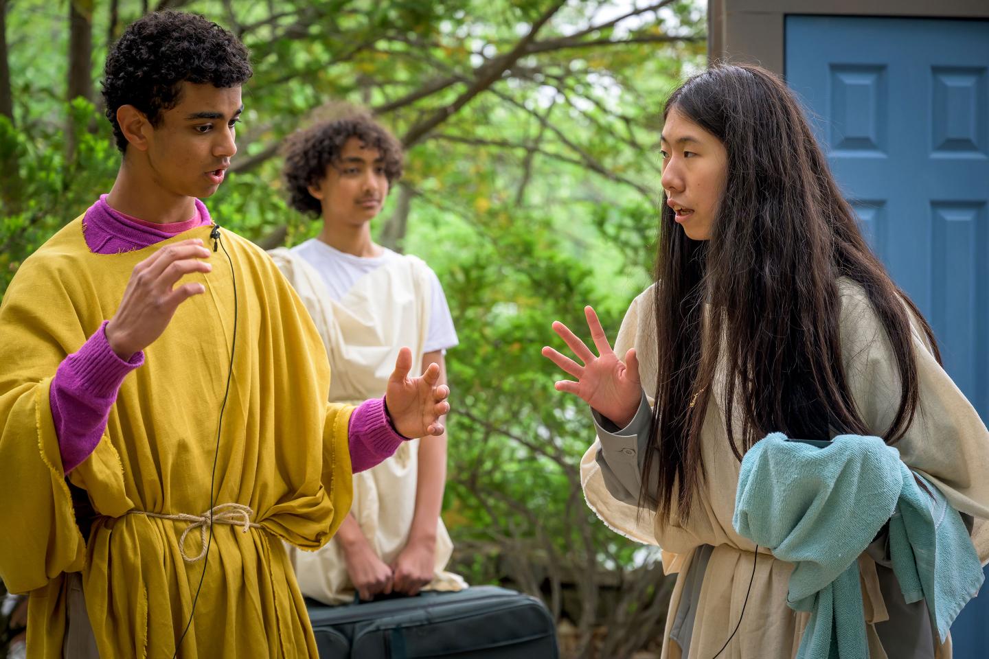 Jack Bocresion '24 performing in Latin play during Graduation Weekend