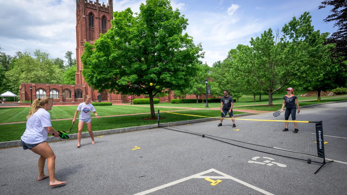 Pickleball game on Rectory Road