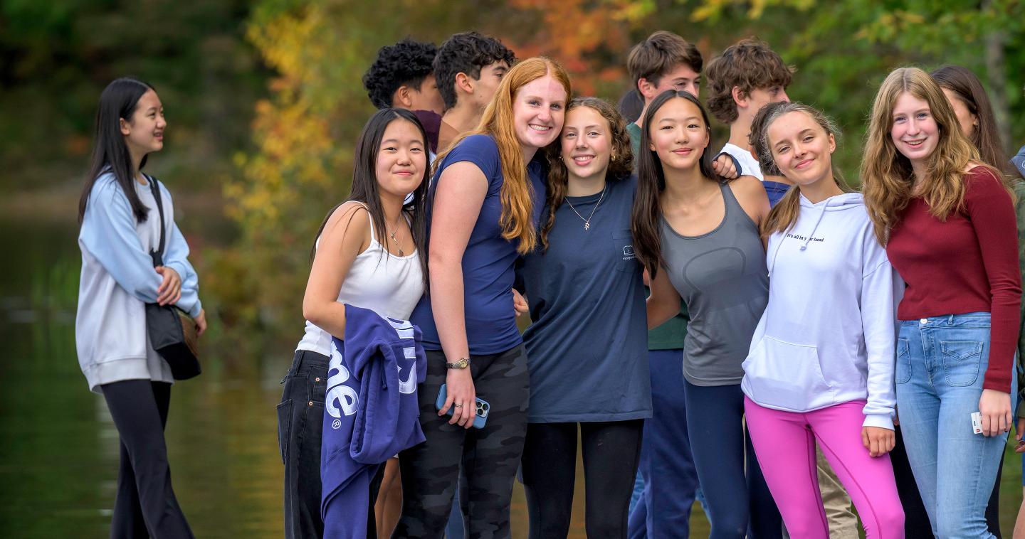 Students at the docks after Cricket Walk 2024