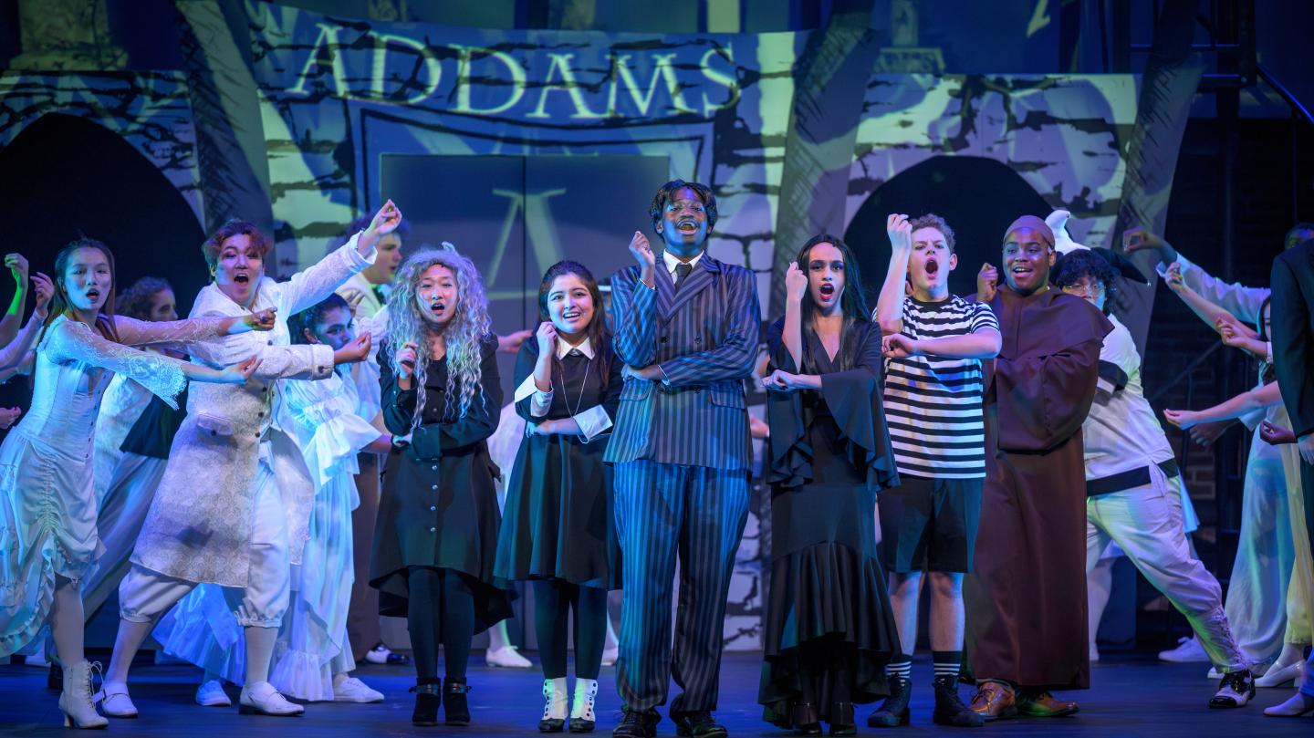 Scene from The Addams Family production