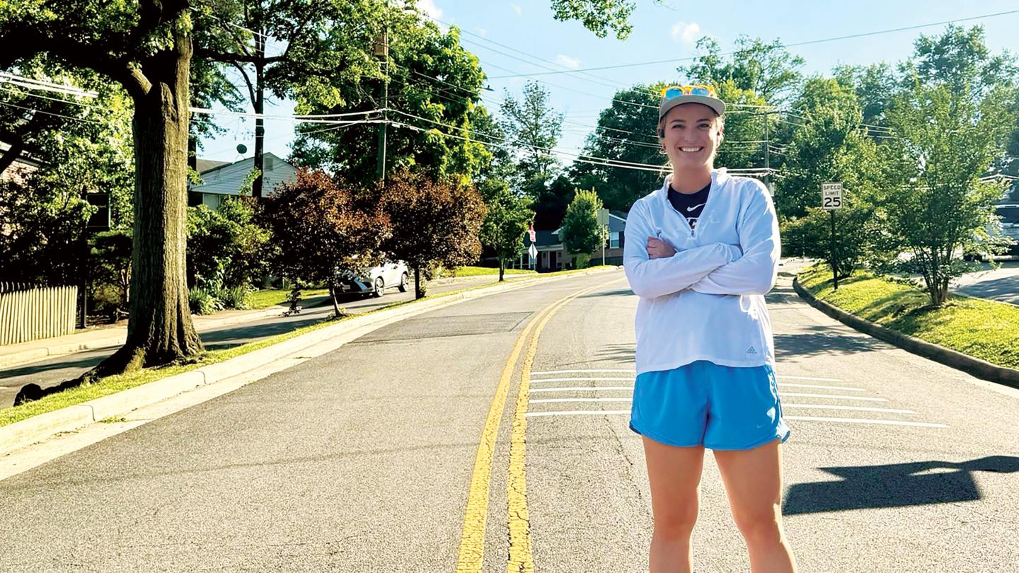 Brit Marien '12 running in preparation for NYC marathon