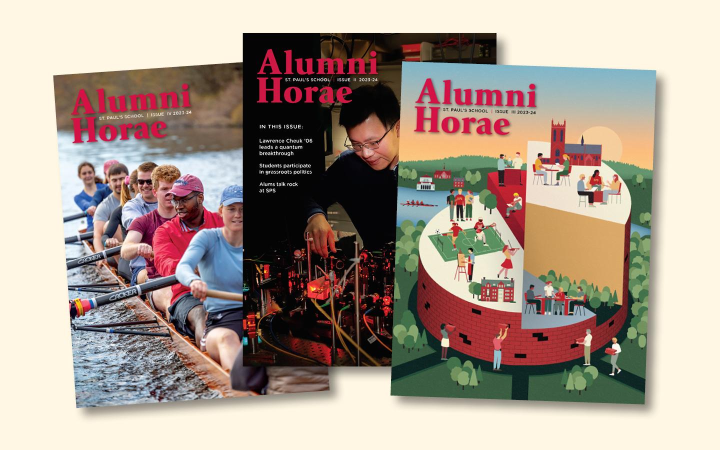 Latest Horae covers fanned out