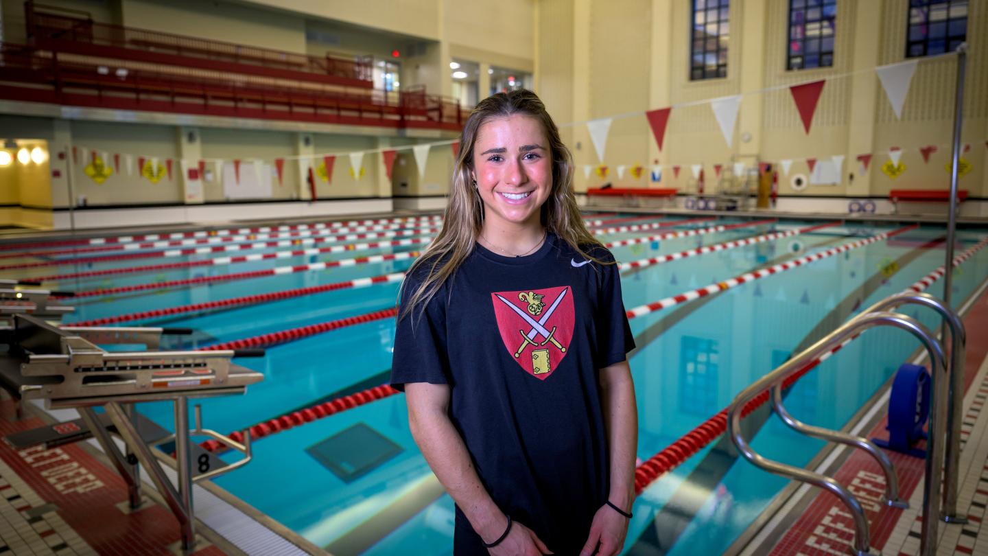 Milly Kirkman at the Ma Pool