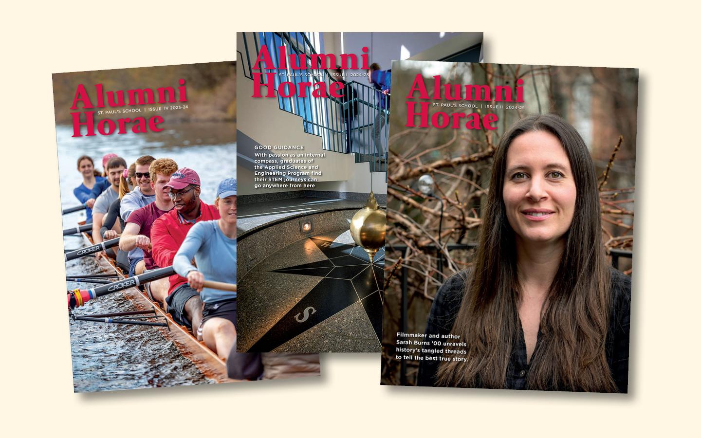 Recent Horae covers fanned out