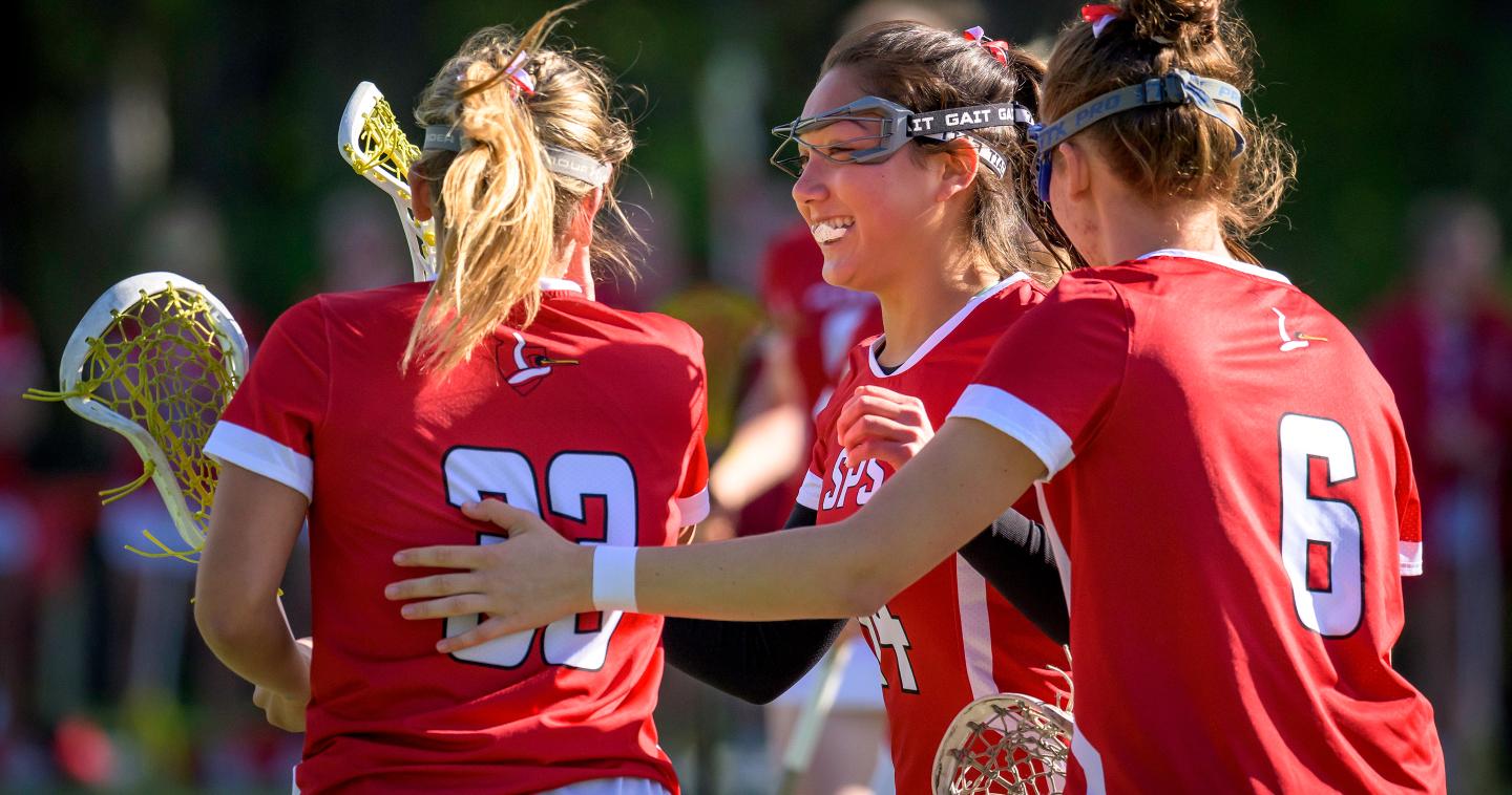 Girls field hockey game
