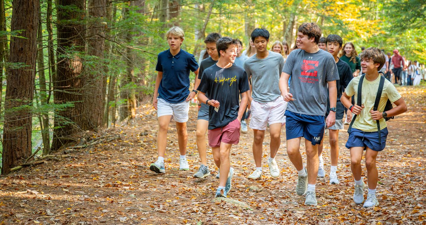 Students on Cricket Walk 2025