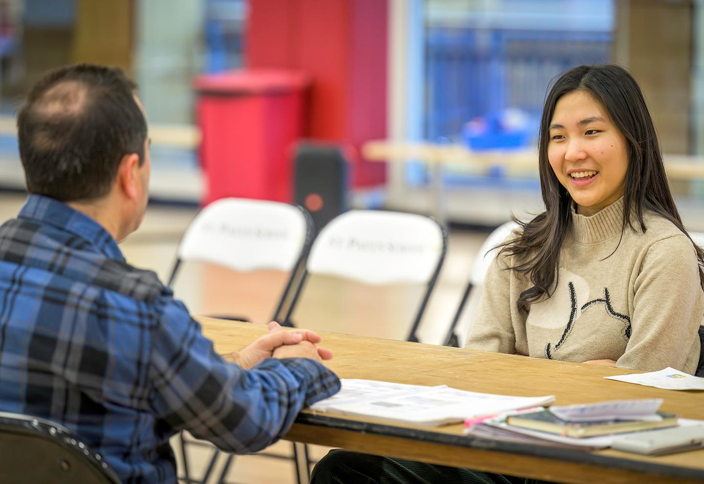 A mock job interview held during LinC Day Fall 2025