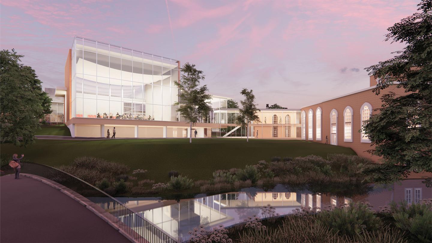 Rendering for new music center