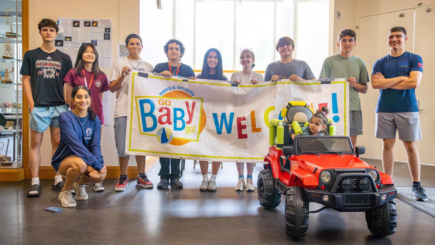 ASP students with the Go Baby Go