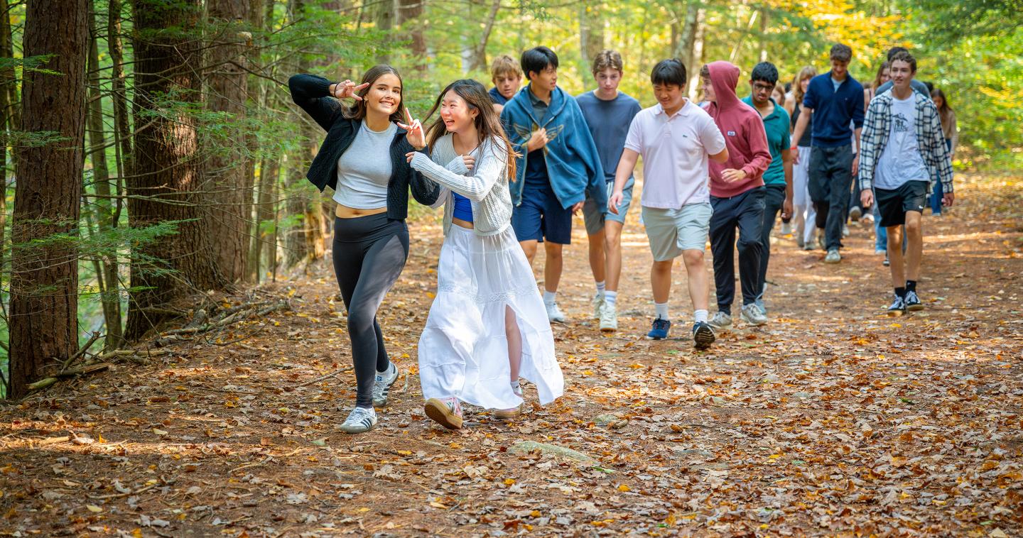 Students on Cricket Walk 2025