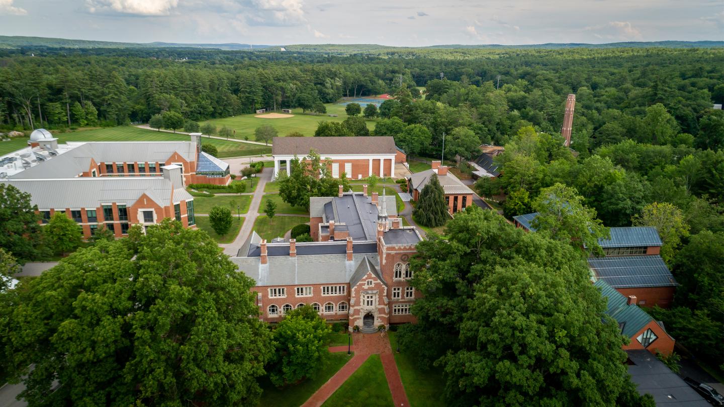 Aerial Image of the Academic Quadrangle at St. Paul's School.