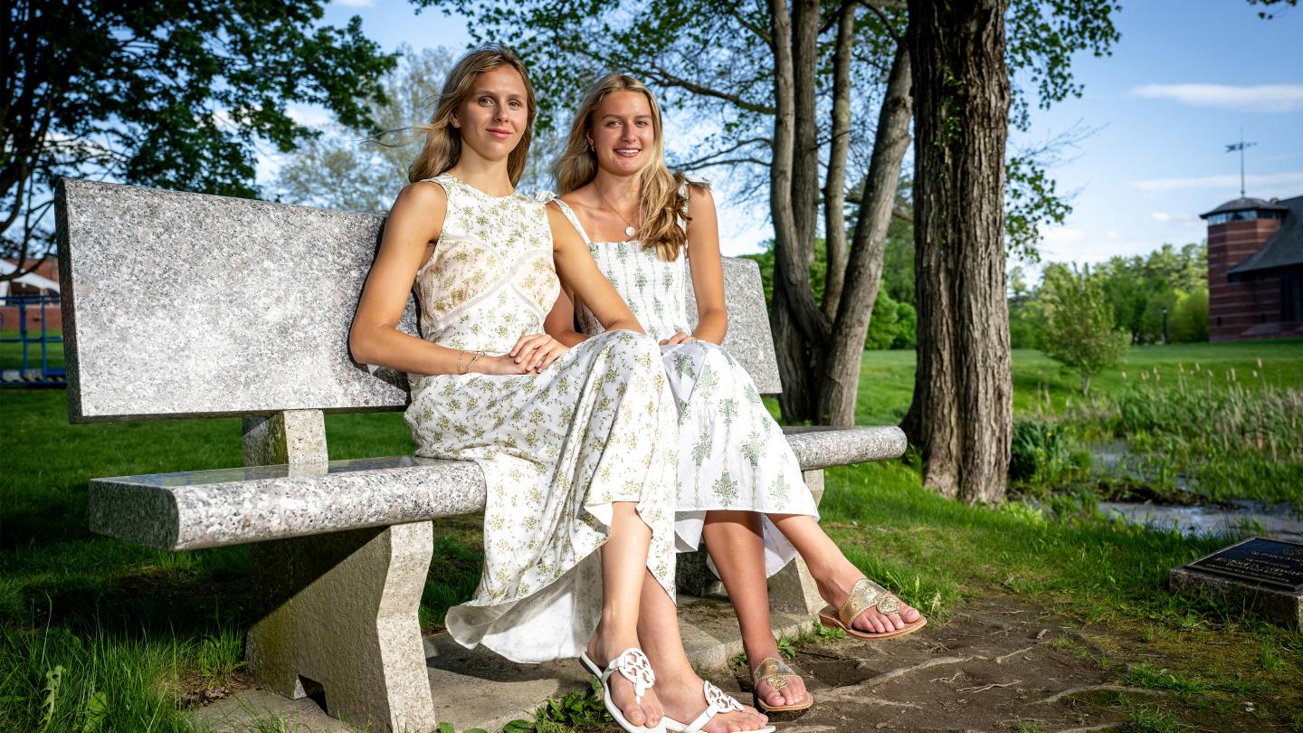 Aedyn Kourakos '26 and Elle Ruminski '26.