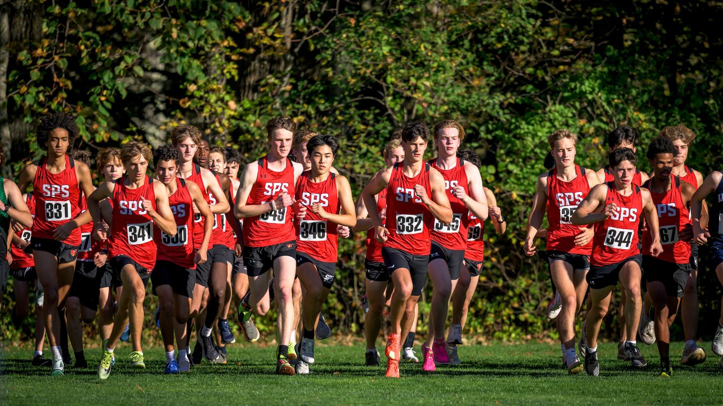 Boys Cross Country meet against Andover
