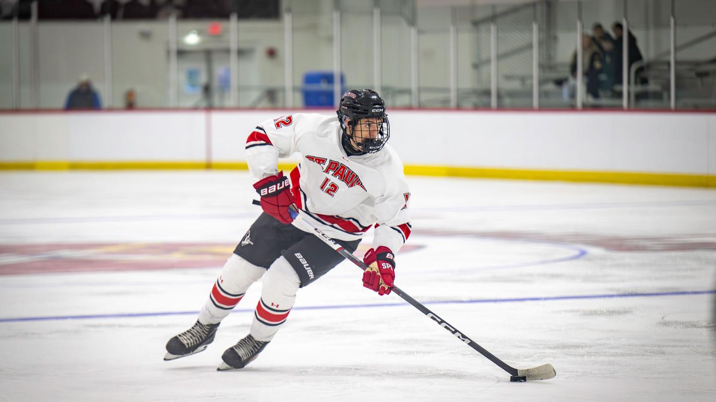 James Buchan on the ice at SPS