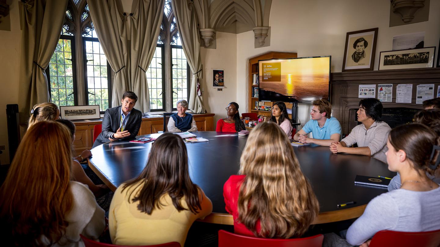 American Politics Class with guest Danny Freeman '09